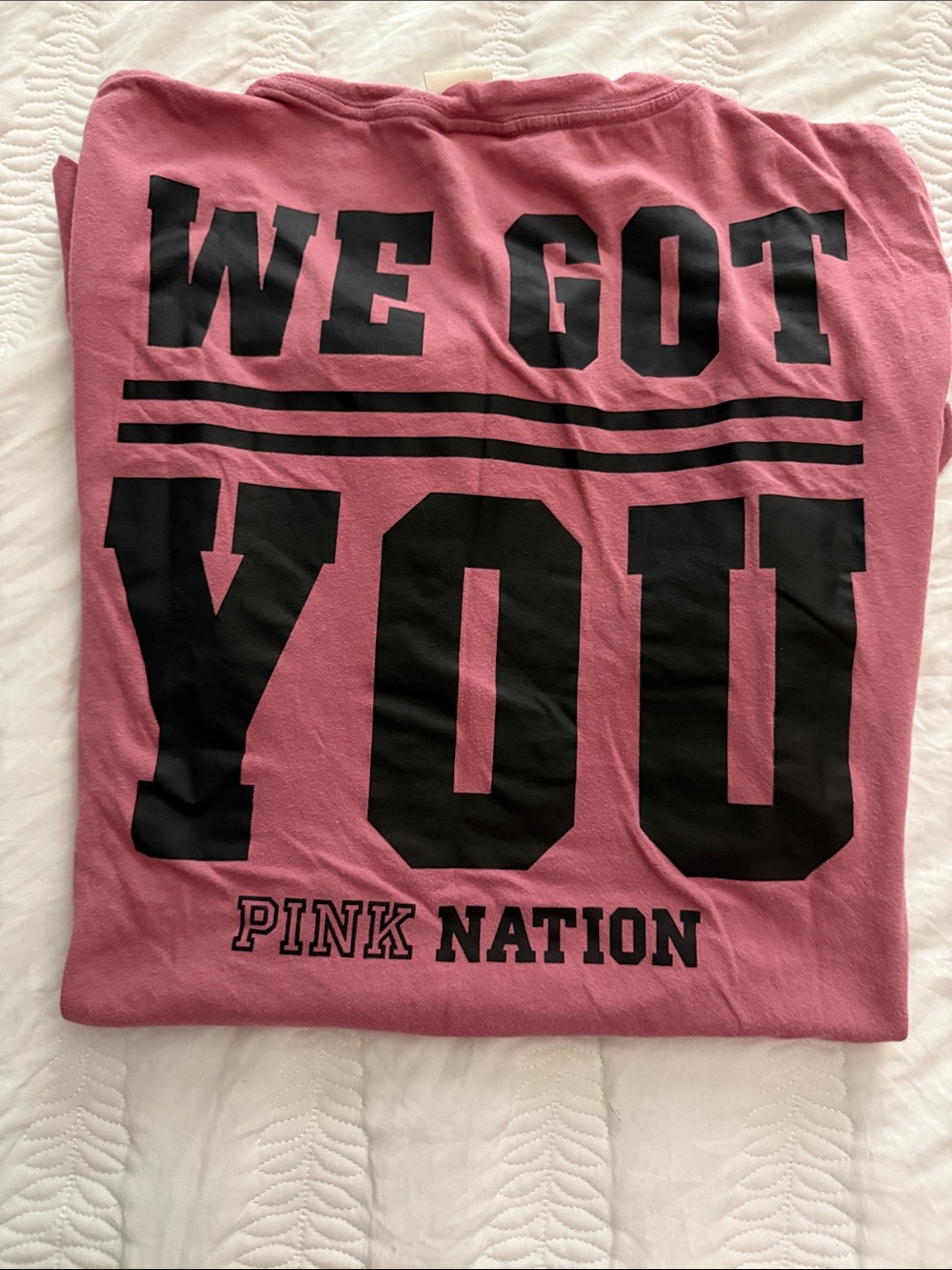 PINK Victoria's Secret Black Tops with Hot Pink Logo - Picture 8 of 9